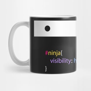 Ninja CSS  - Funny Programming Jokes - Dark Color Mug